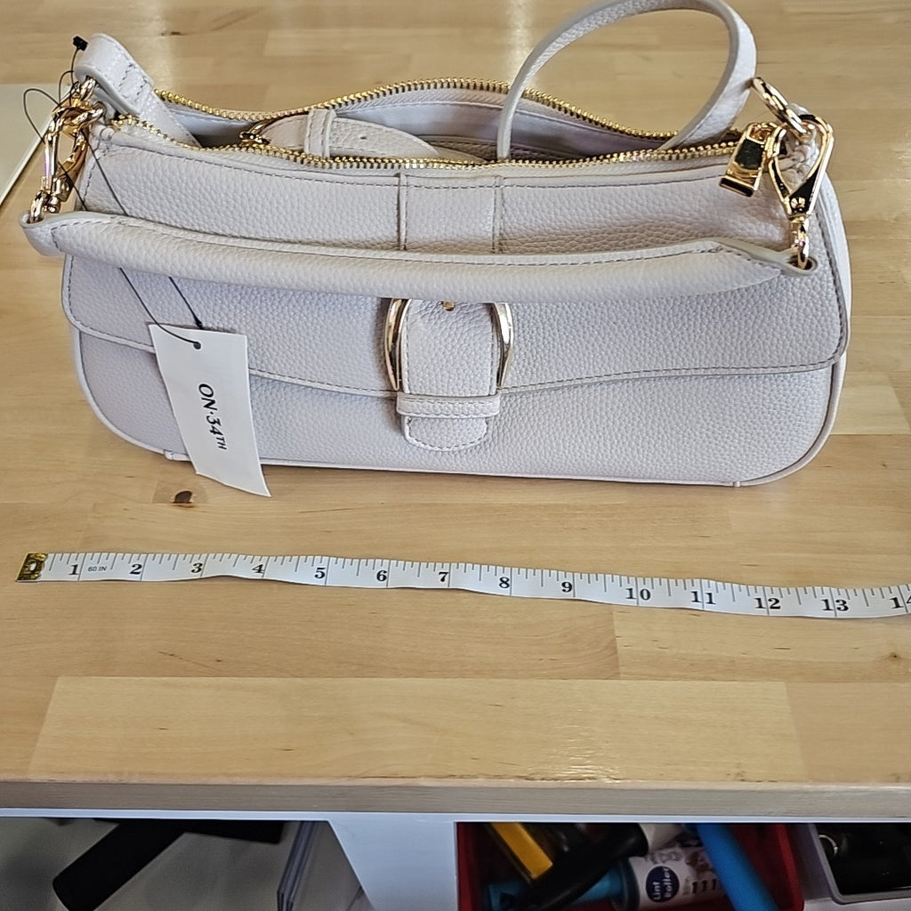 On 34th Jynna Medium Solid Shoulder Bag - Alabaster