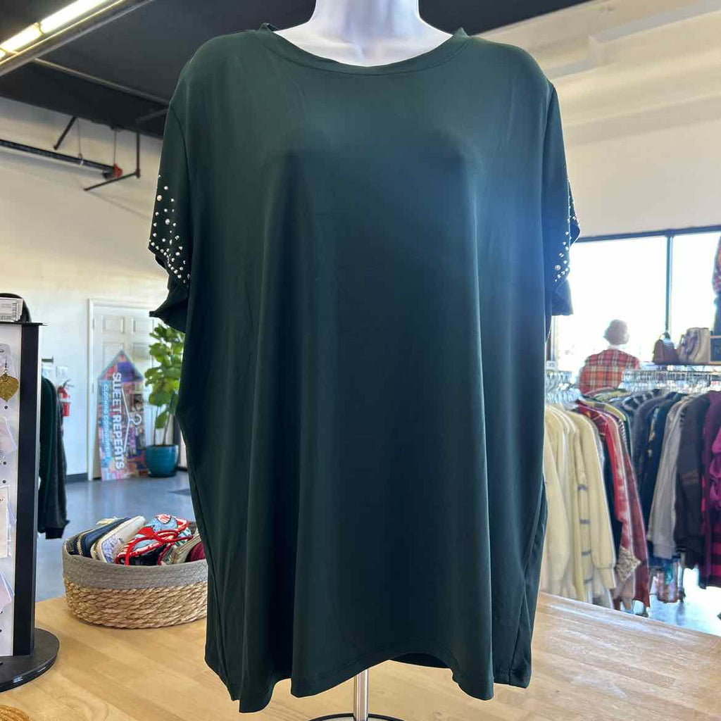Edgley Size 1X Green Blouse