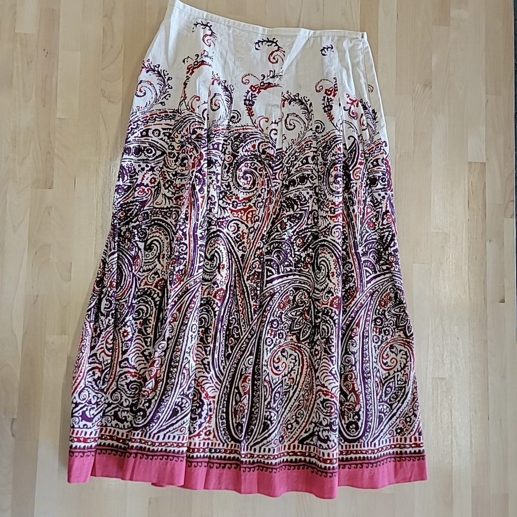 Talbots Size 6 Multi-Color Maxi Skirt
