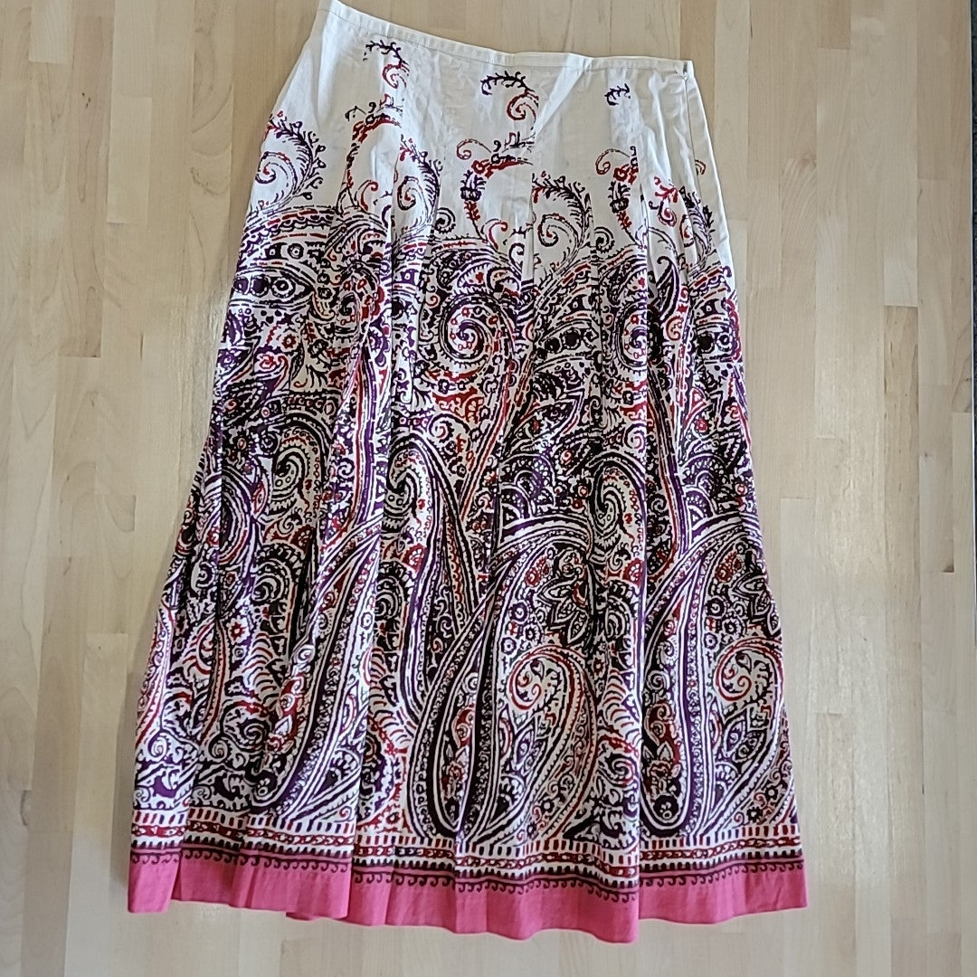 Talbots Size 6 Multi-Color Maxi Skirt