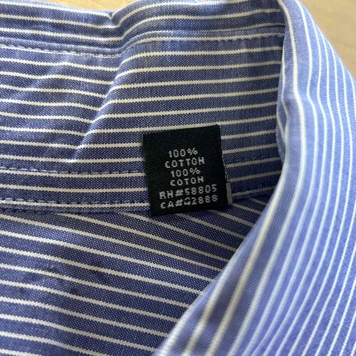 Size 2XLT Blue Preloved MENS Button Down Shirt