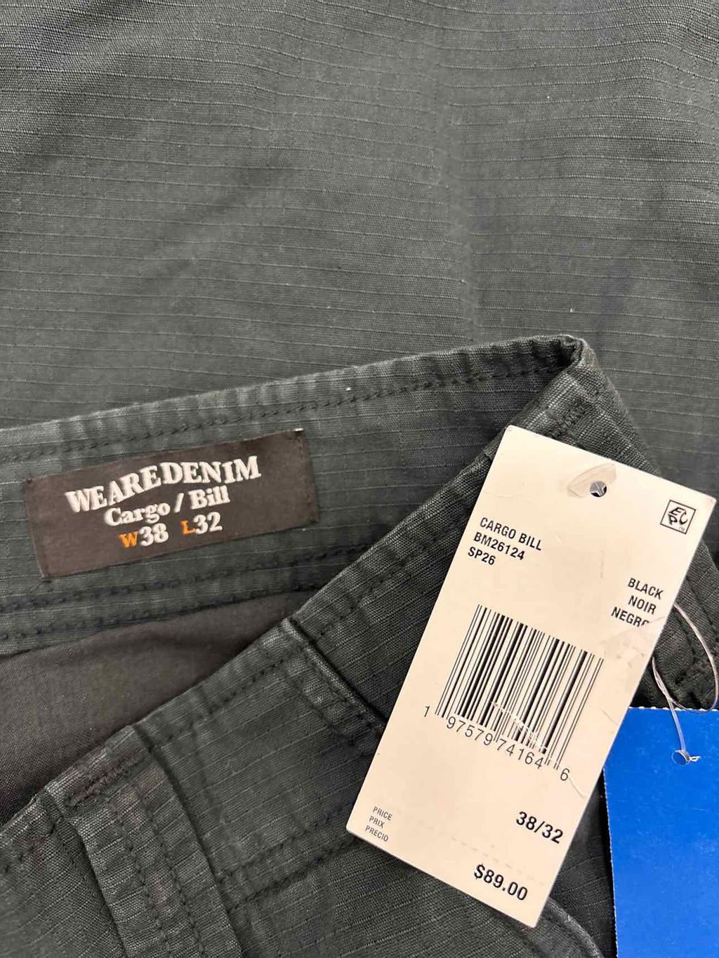 Buffalo Size 38x32 Black MENS Pants