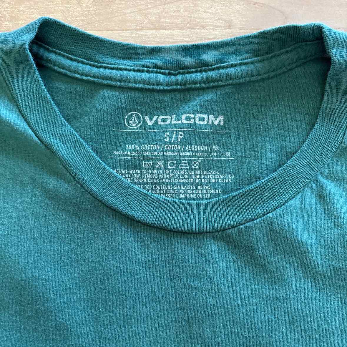Volcom Size S Green Preloved MENS T-shirt