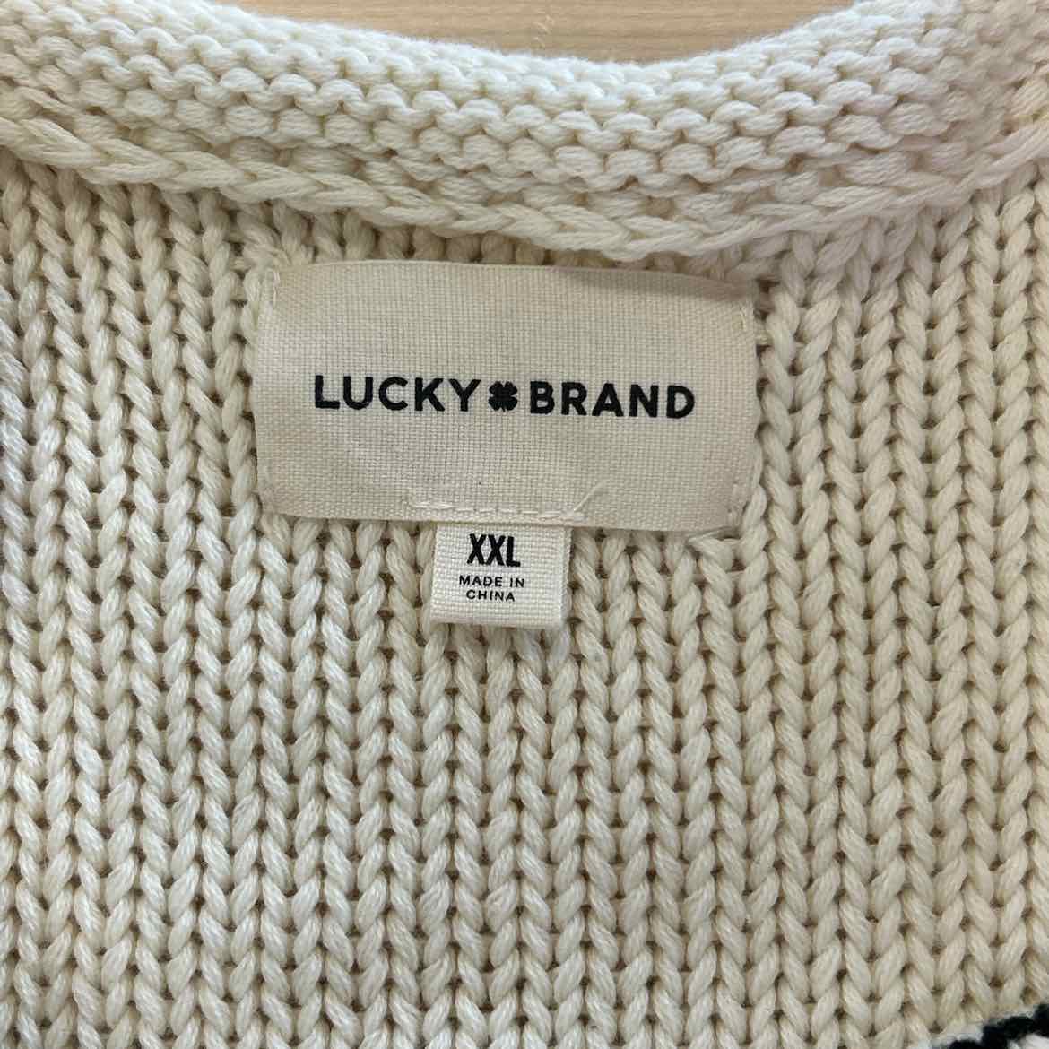 Lucky Brand Size XXL White Vest