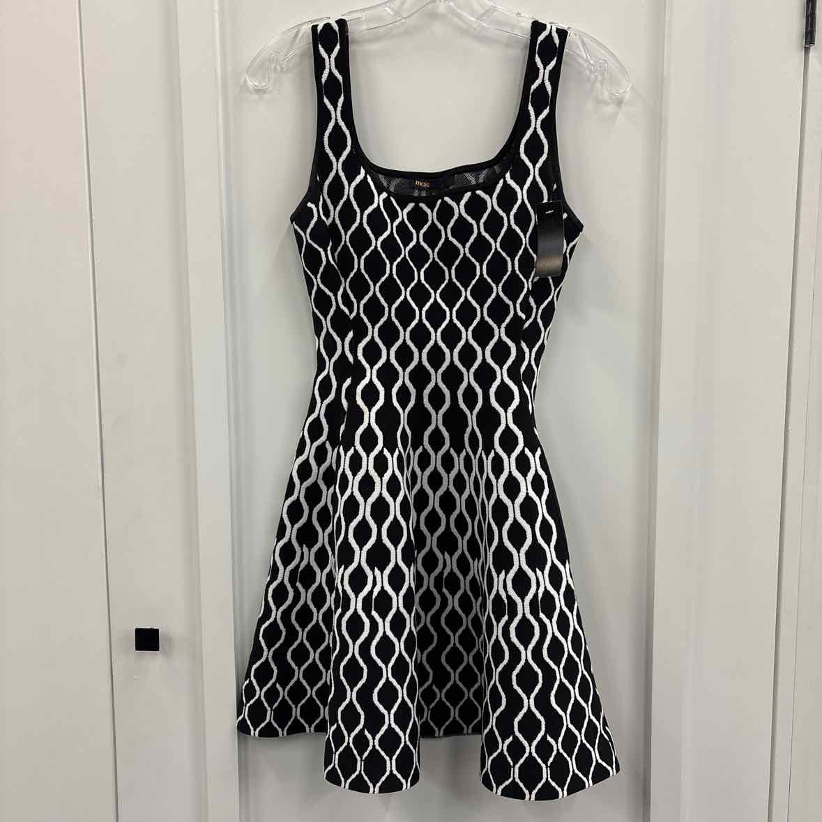 maje Size 36 Black/White Dress