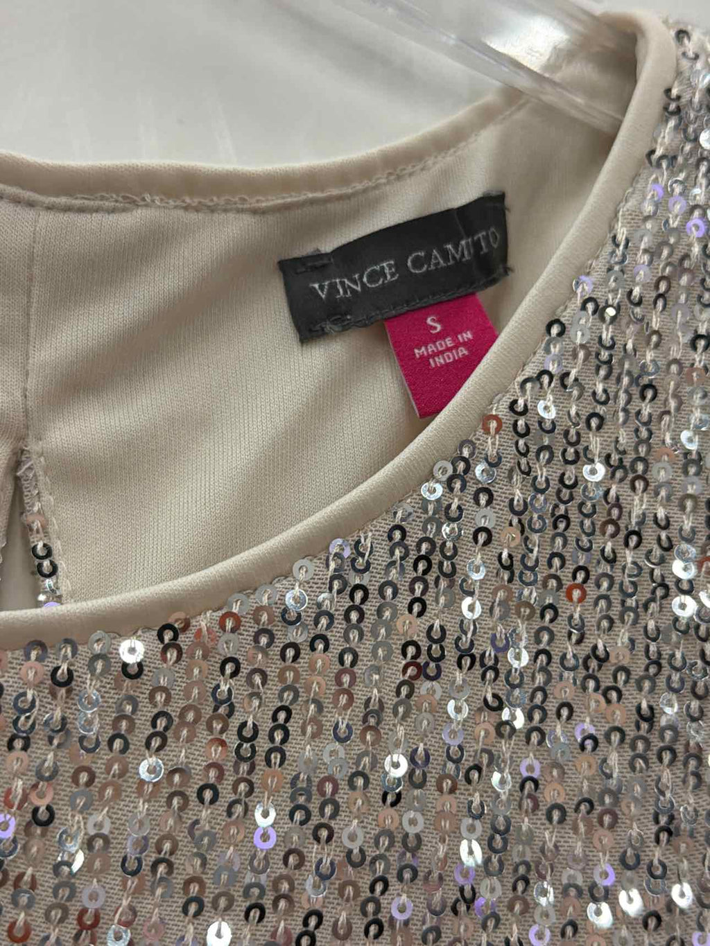 Vince Camuto Sleeveless Sequin Shift Dress