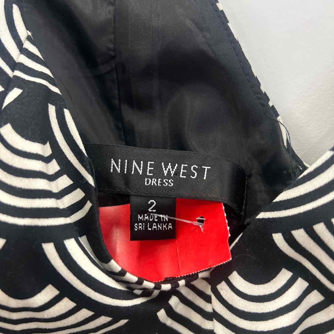 Nine West Size 2 Black/White Preloved Dress