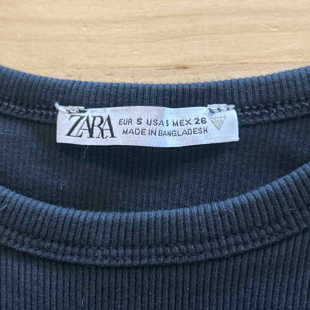 zara Size S Black Preloved Tank