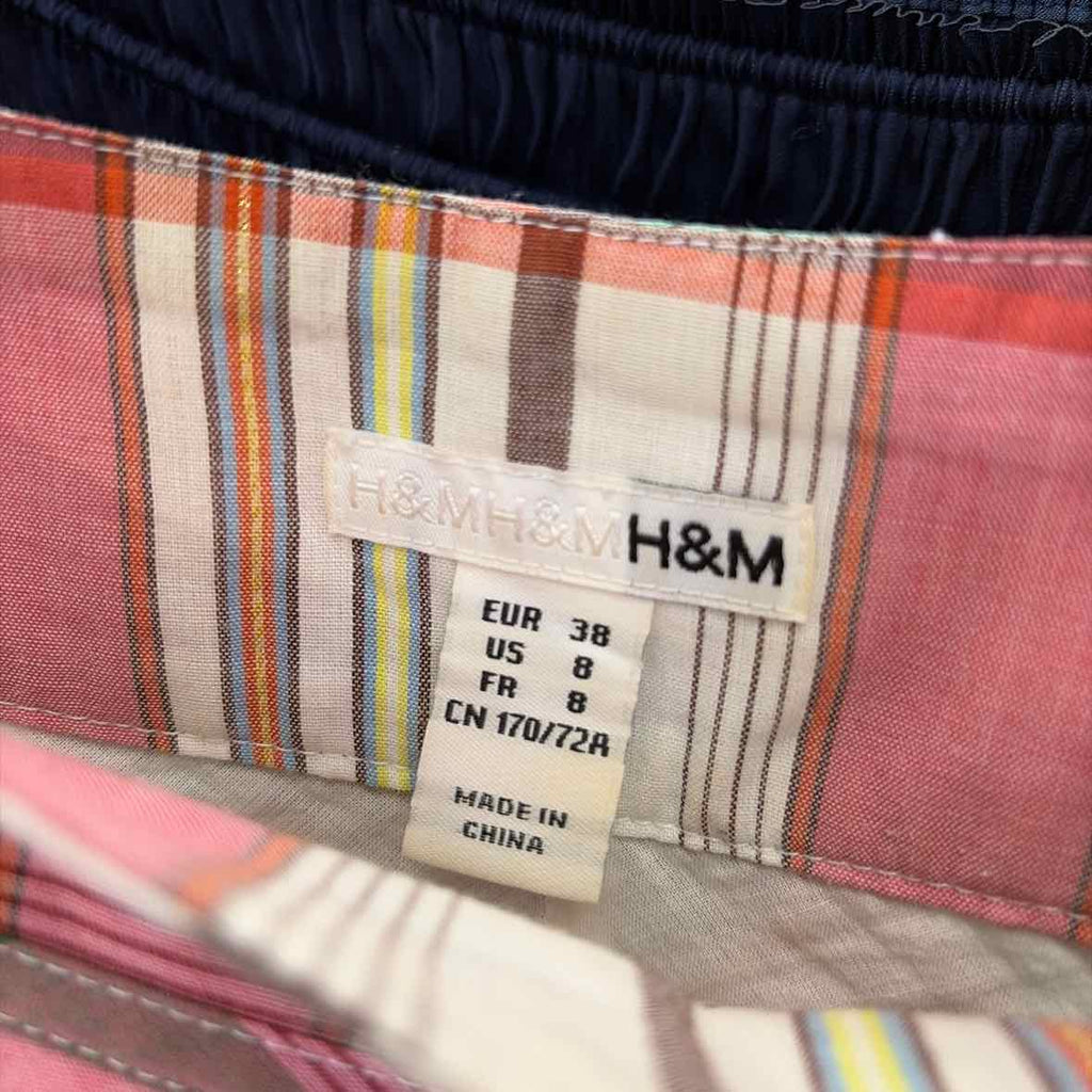 H&M Size 8 Pink/Green Preloved Skirt