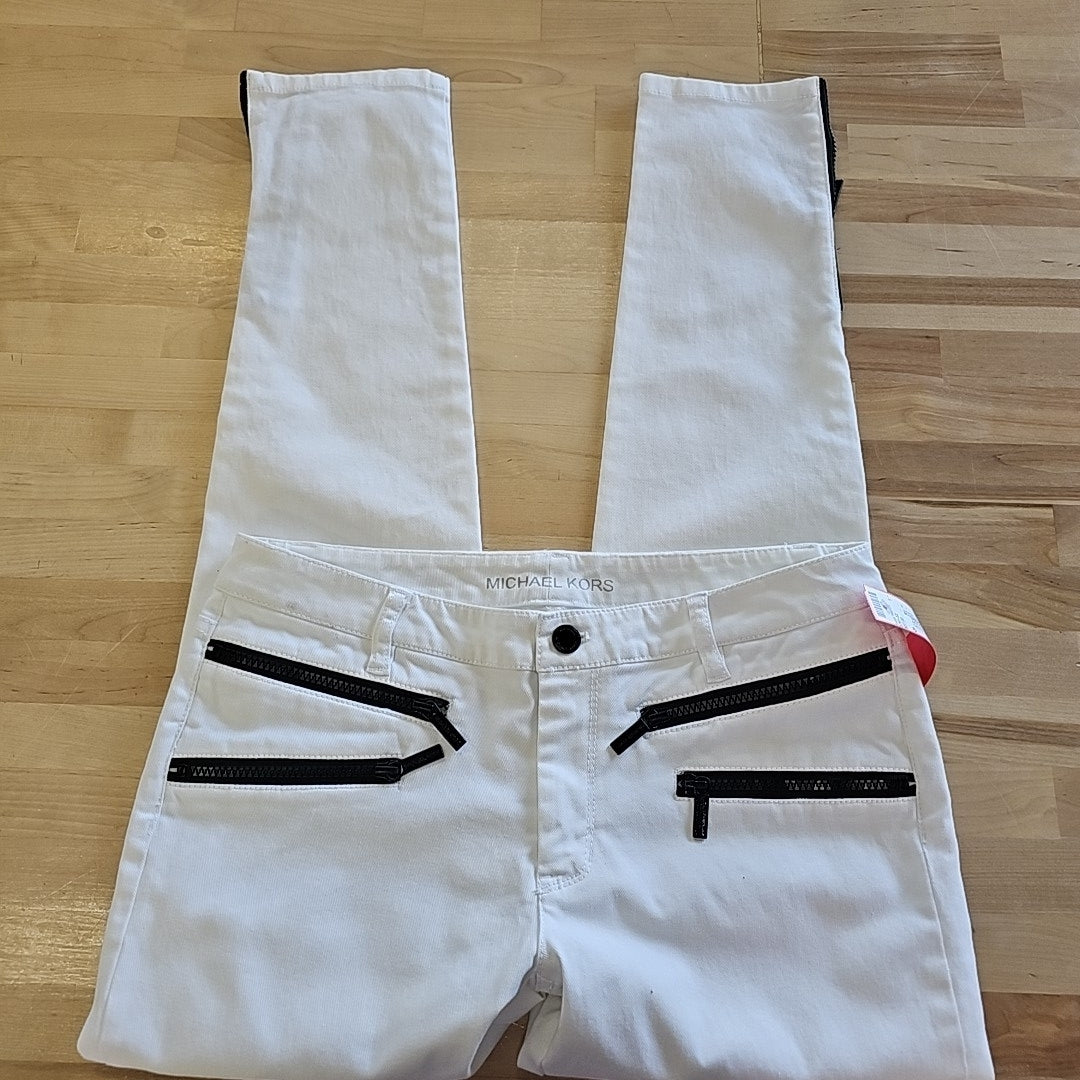 Michael Kors Size 6 White Denim Preloved Jeans