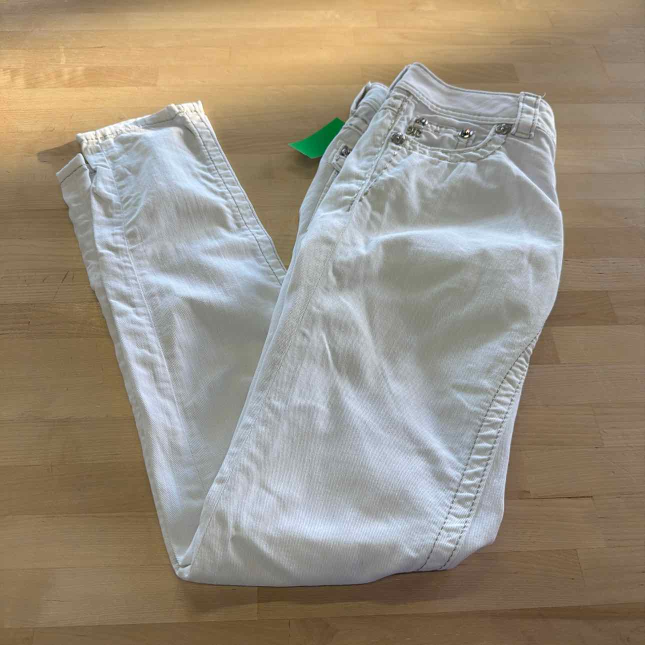 Miss Me Size 26 White Preloved Jeans