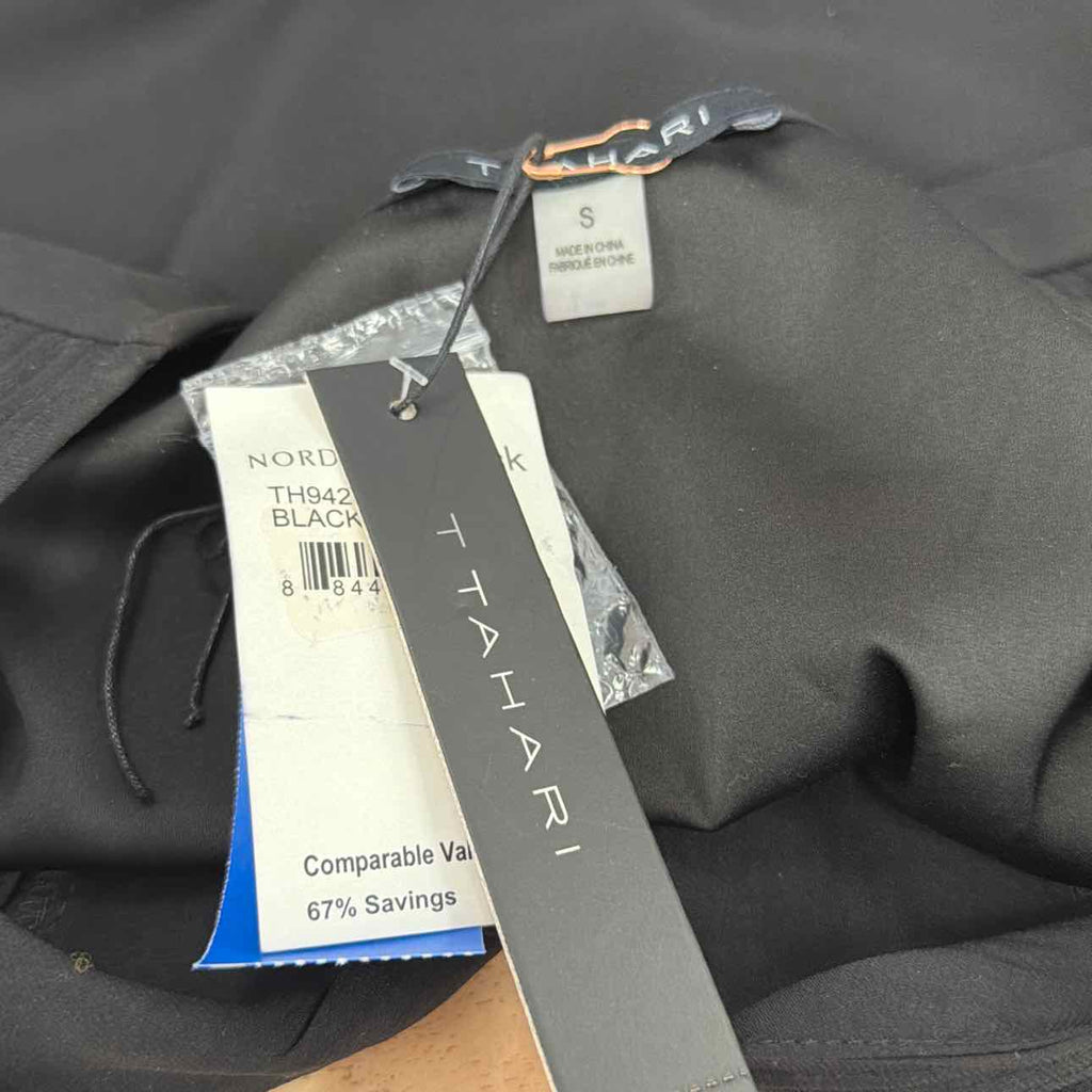 Tahari Size S Black Preloved Blouse LS