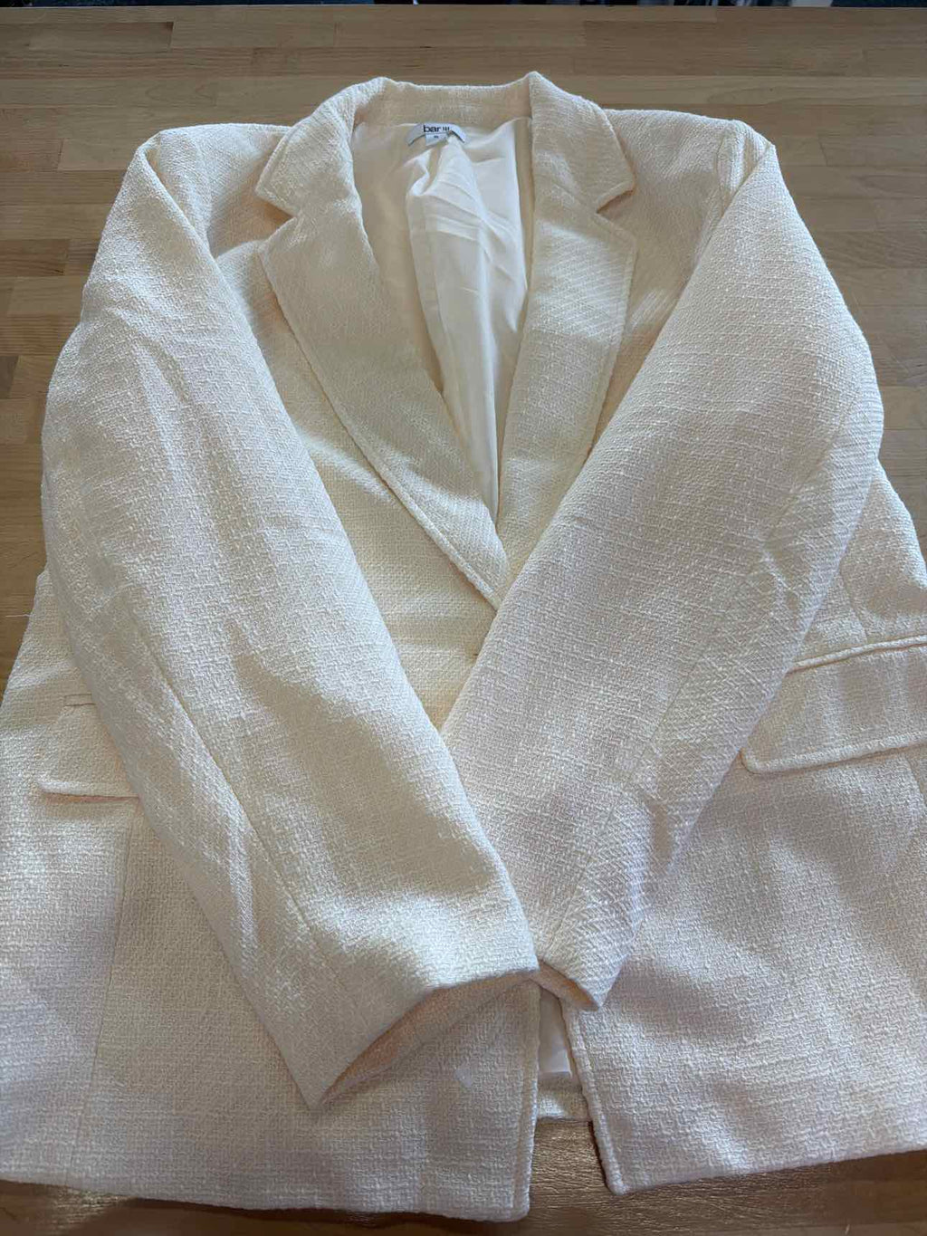Bar III Size XL White Blazer