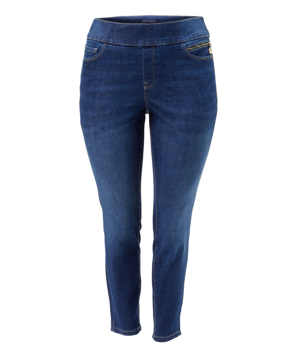 Tommy Hilfiger Size 22W Plus Size Th Flex Gramercy Pull-on Jeans - Rem Wash