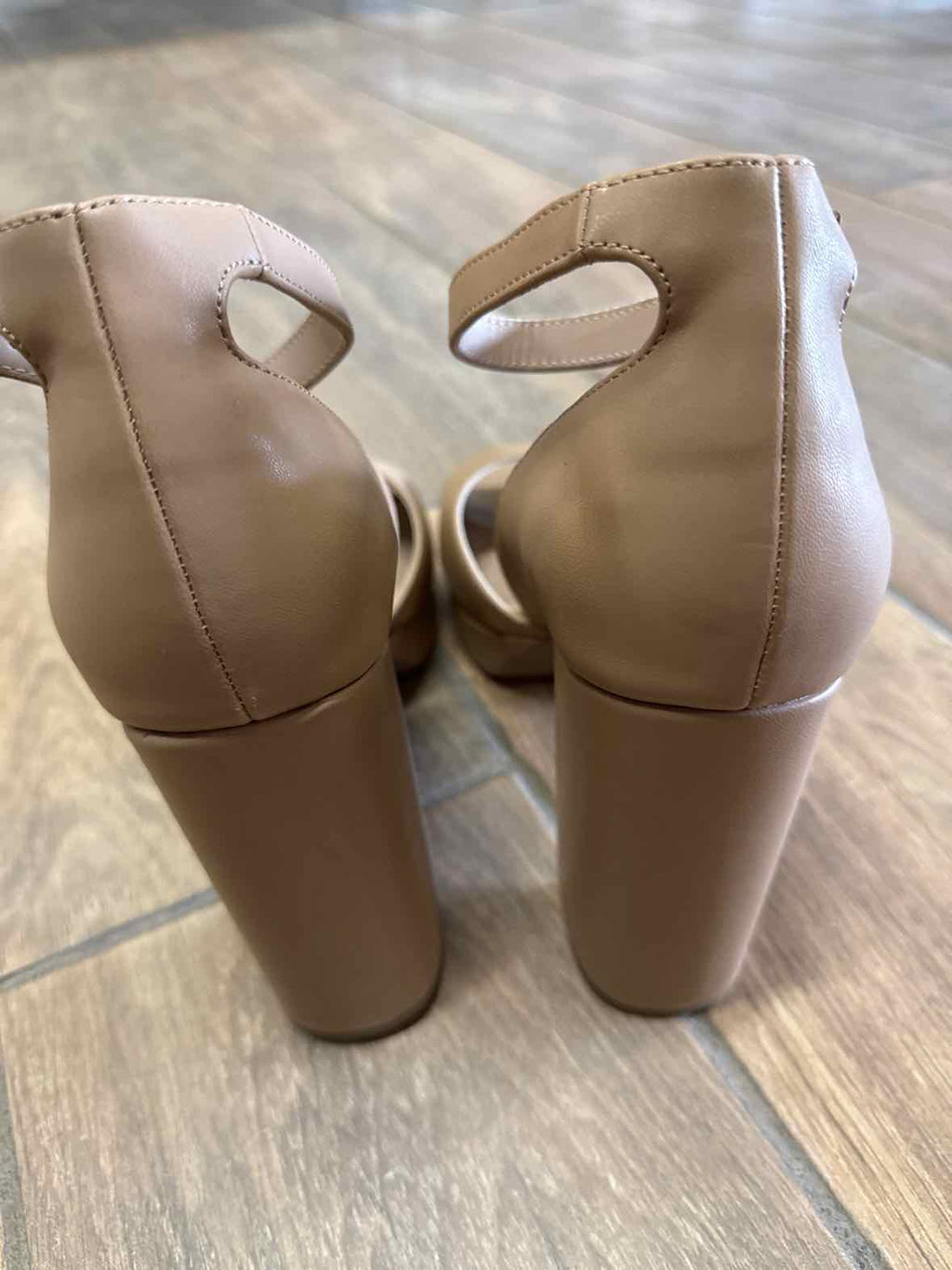 Sun Stone Reemaa Block-Heel Platform San Nude 12M