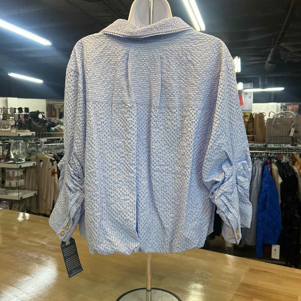 Democracy Size PXL Blue Preloved Button Down LS
