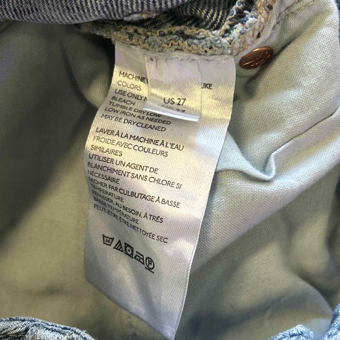 we the free Size 27 Blue Denim Preloved Jeans