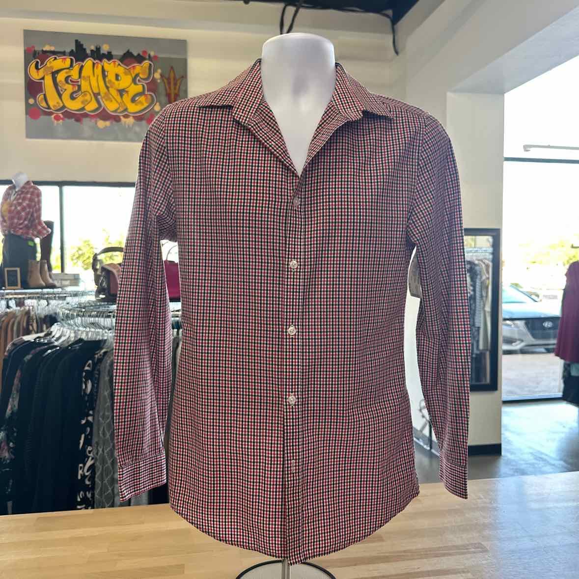 H&M Size S Red MENS Button Down Shirt