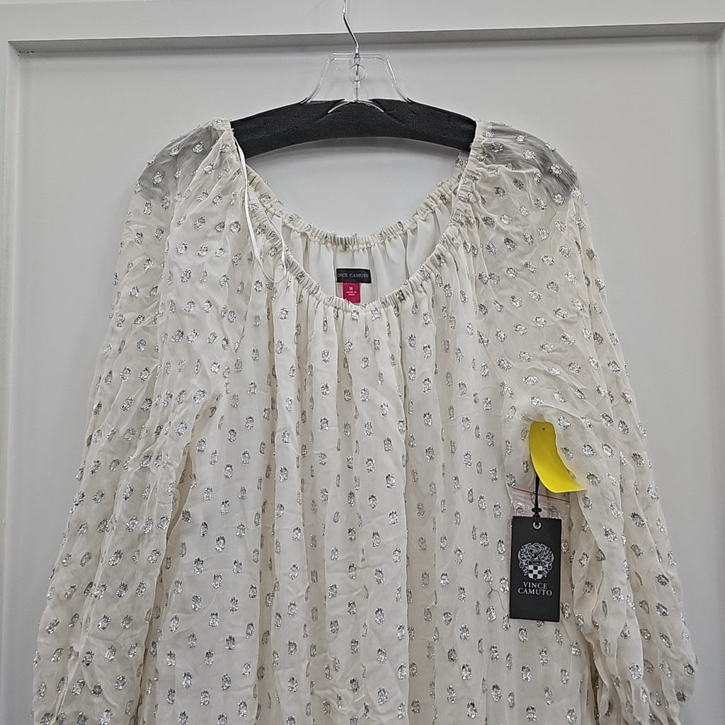 Vince Camuto Size XL White Blouse
