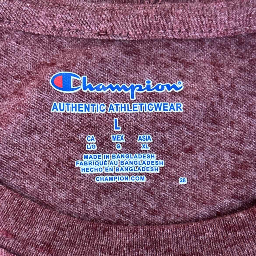 Champion Size L Red Preloved MENS T-shirt