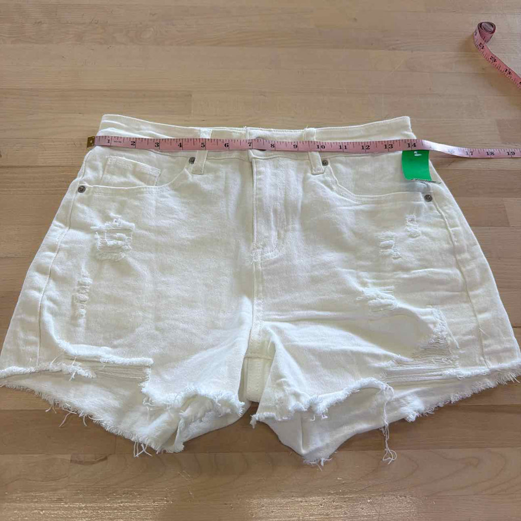 Luvamia Women Size S White Denim Preloved Shorts