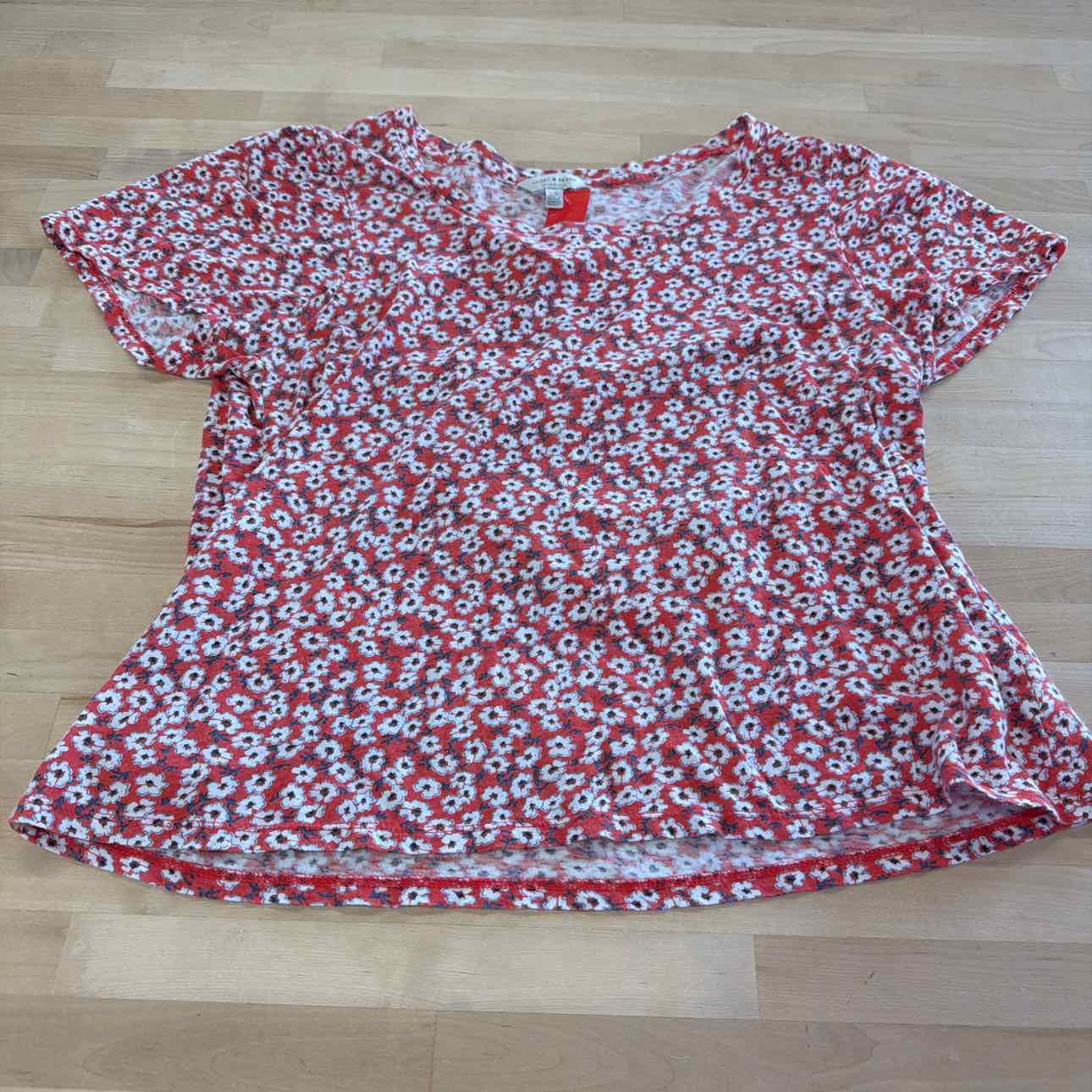 Lucky Brand Size L Orange Preloved T-shirt