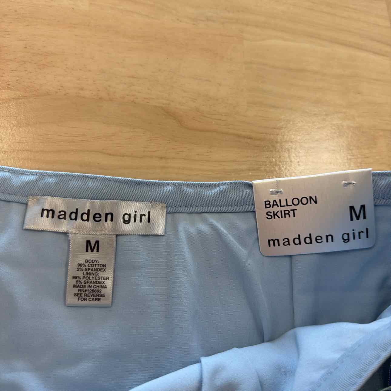 Madden Girl Size M Blue New Skirt