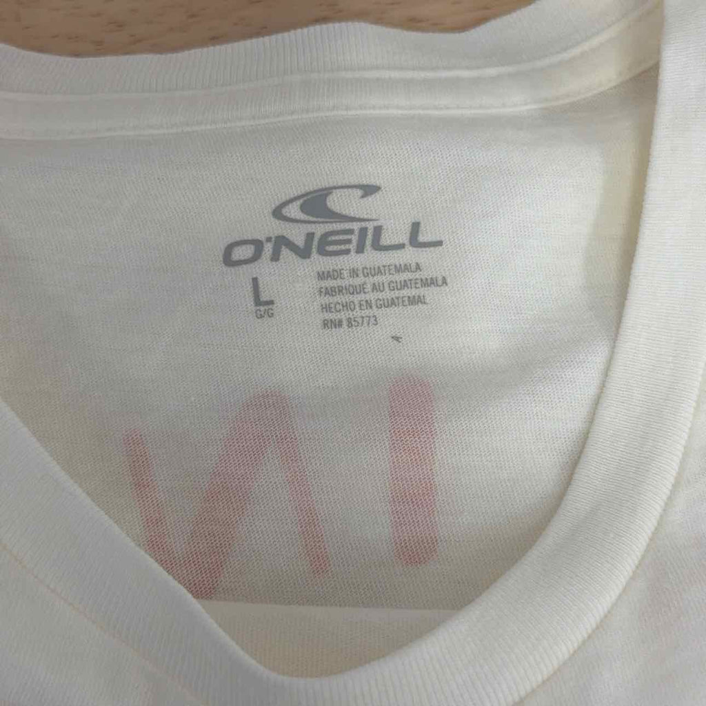 O'Neil Size L Byron Palms Cotton Crewneck T-Shirt