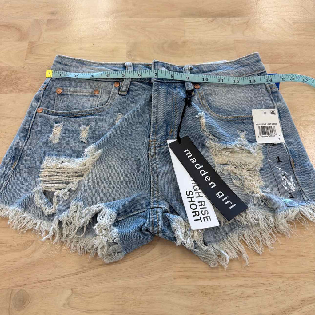 Madden Girl Women Size 1 Blue New Shorts