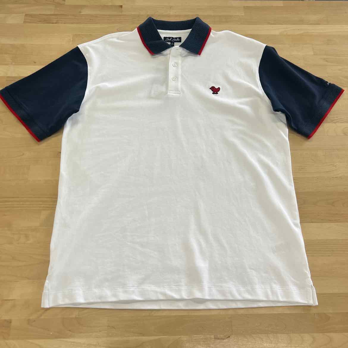 Bad Birdie Pique Polo Shirt Mens M Stretch Golf Performance Popover