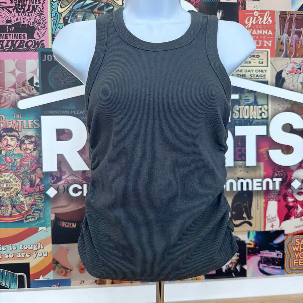 Rebellious One Size XS Side-Ruched Tank Top