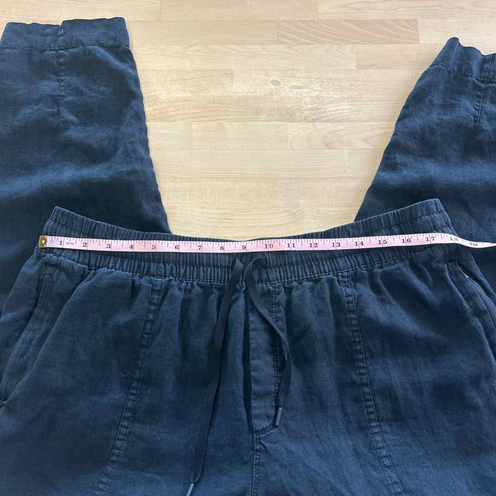 Athleta Size XL Black Linen Preloved Jogging Pants