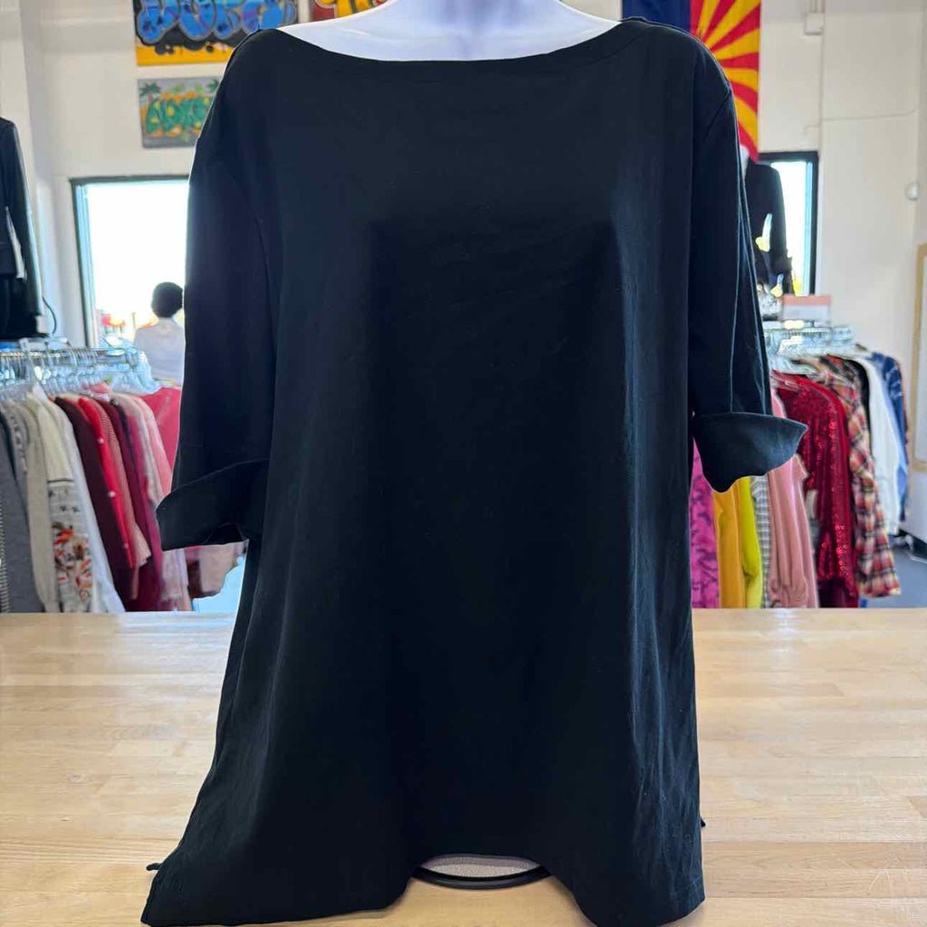 Ralph Lauren Size 3X Black New Long Sleeve