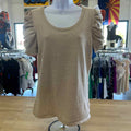 Style & Co. Size L Beige Preloved T-Shirt SS