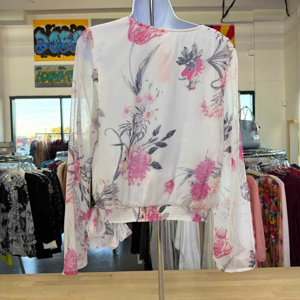 Leith Size M Pink/white Preloved Blouse
