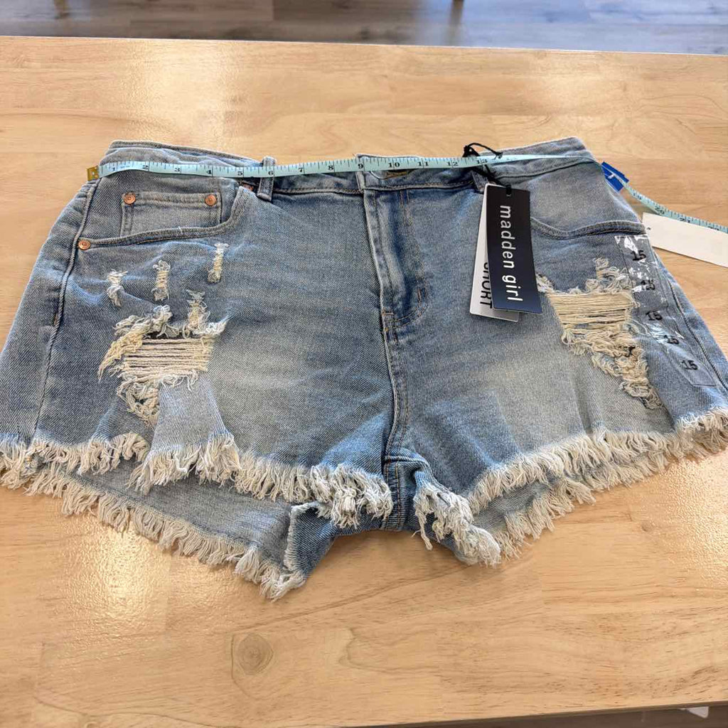 Madden Girl Women Size 15 Blue New Shorts