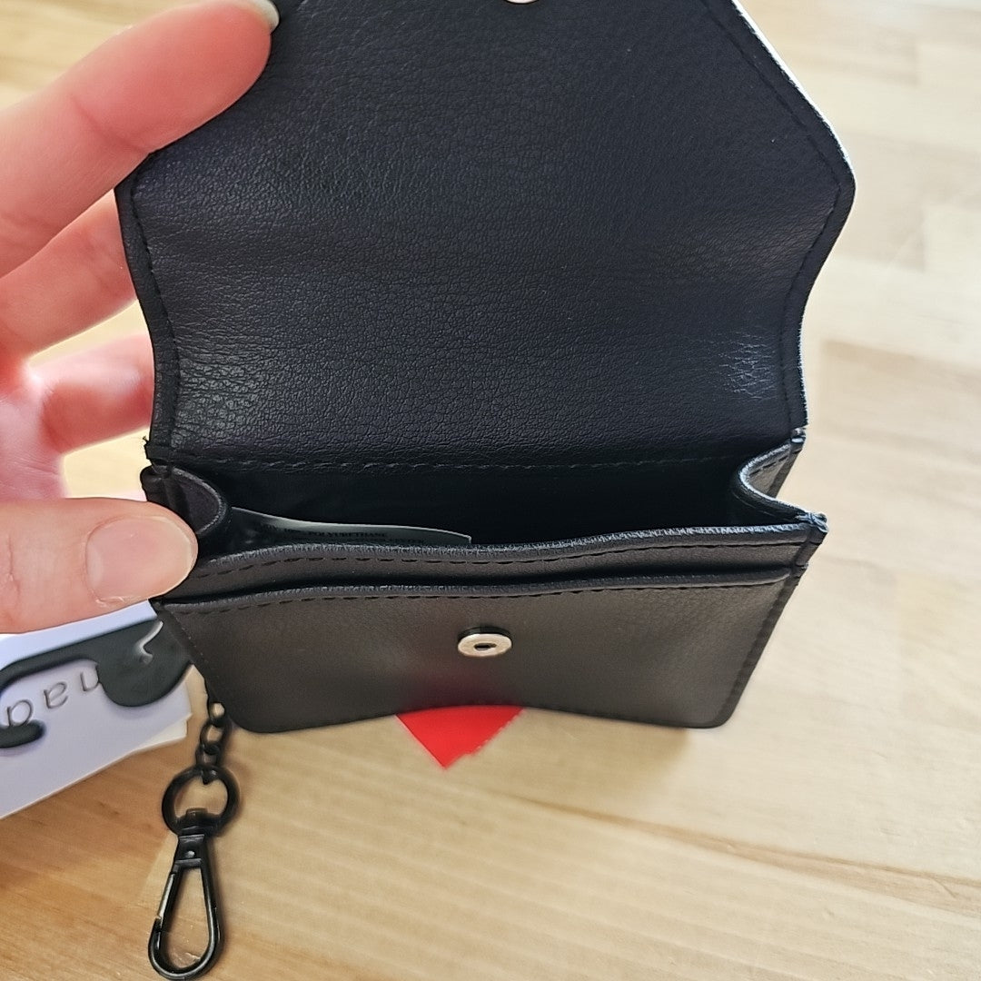 Madden Girl Penny Square Snap Wallet - Black