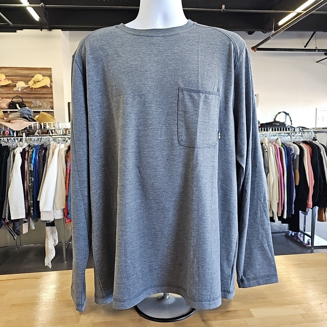 Bass Outdoor Size XL Gray MENS Long Sleeve Shirt