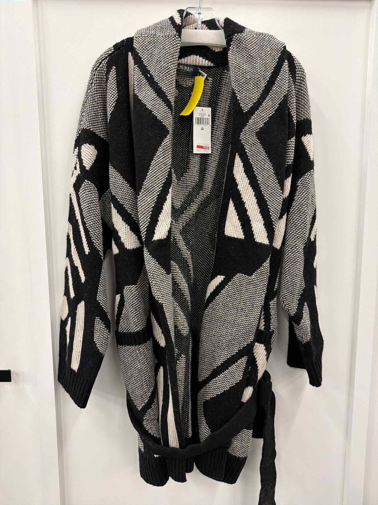Ralph Lauren Size 3X Black/White Cardigan