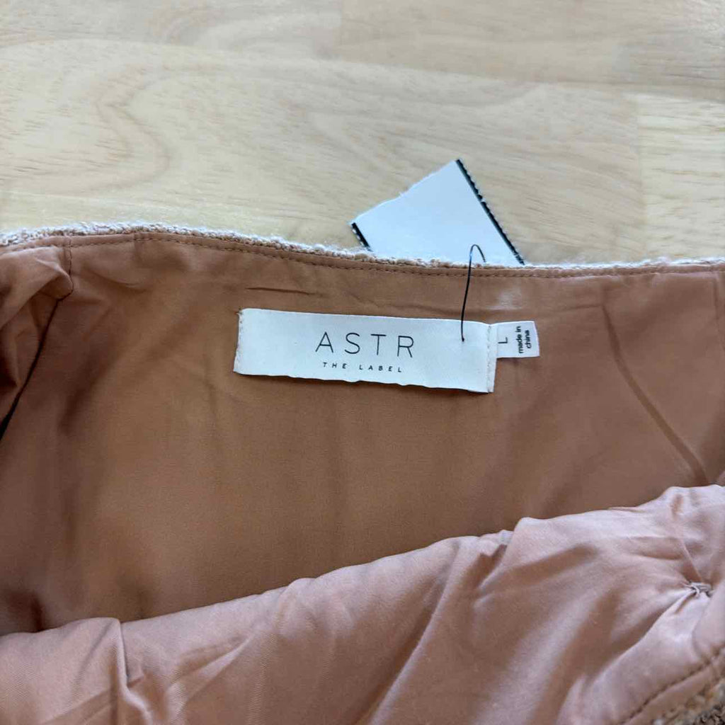 astr Size L Tan New Skirt