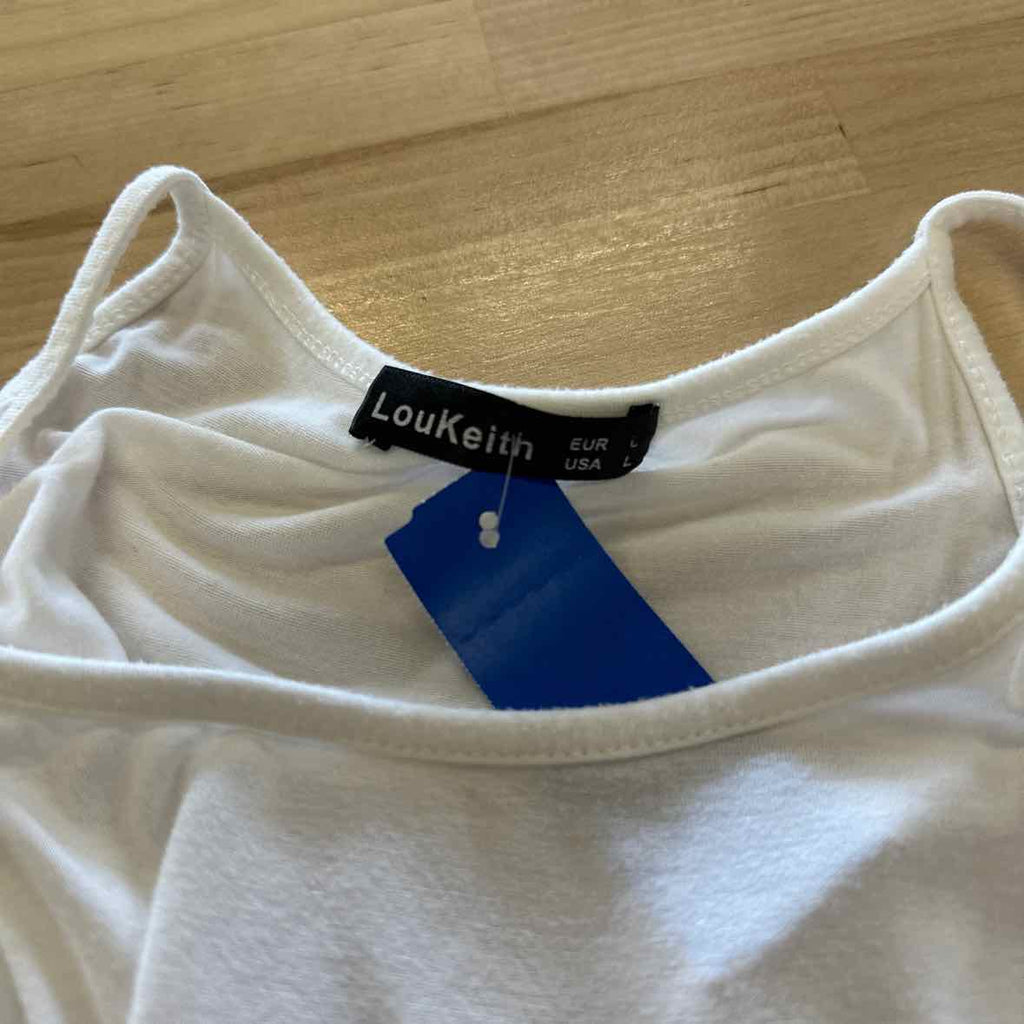 LouKeith Size L White Tank