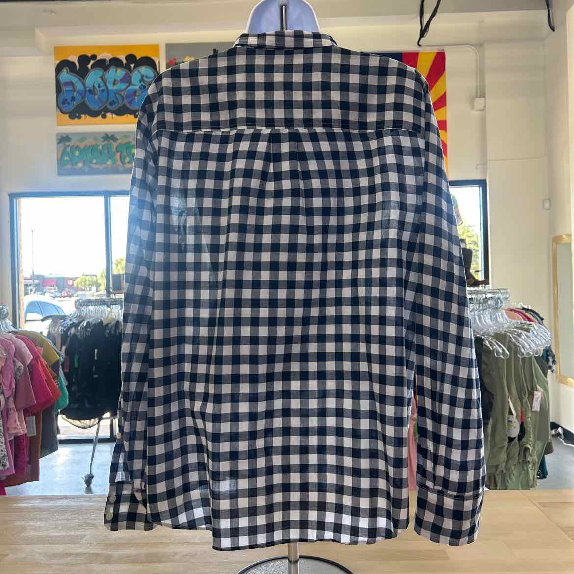 J Crew Size XL Blue Preloved Button Down LS