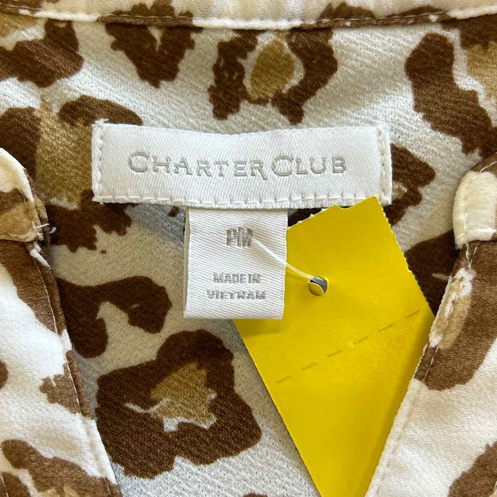 Charter Club Size M White Blouse
