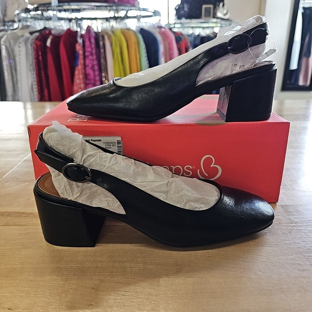 Baretraps Womens Ester Block Black 10M