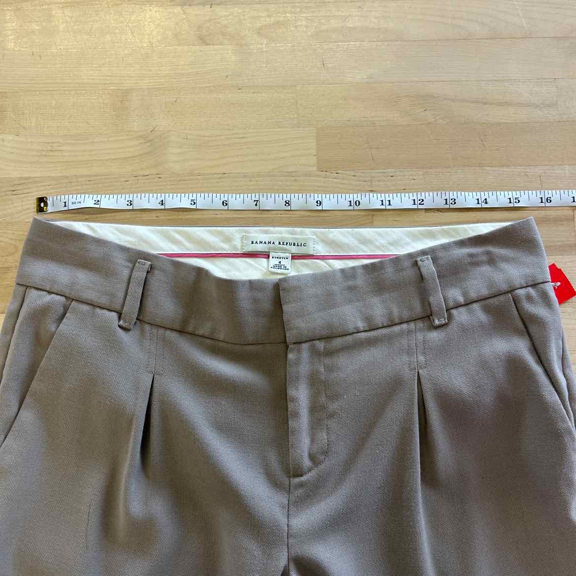 Banana Republic Size 4 Tan Preloved Pants