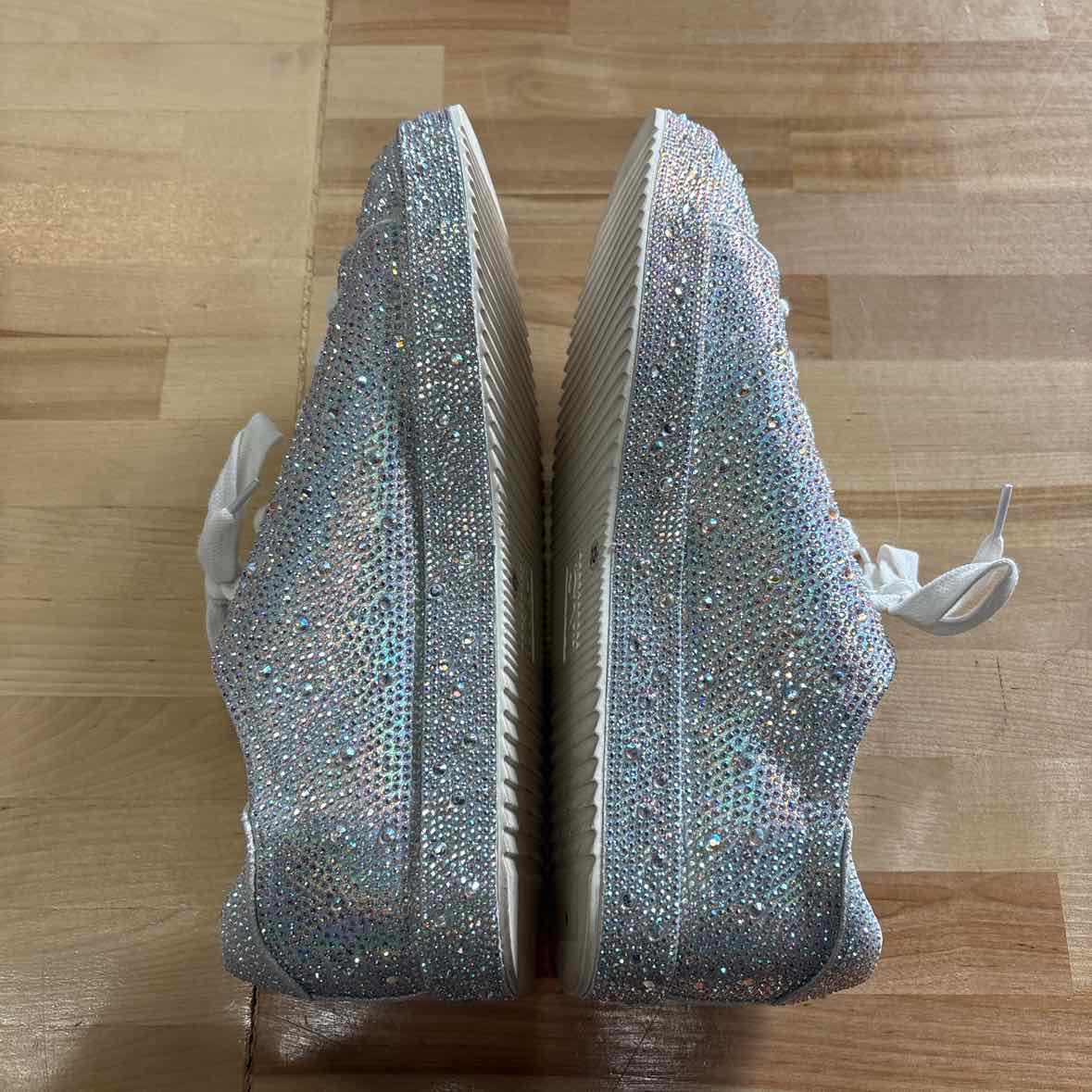 INC Size 12 Silver Rhinestone Used Sneakers