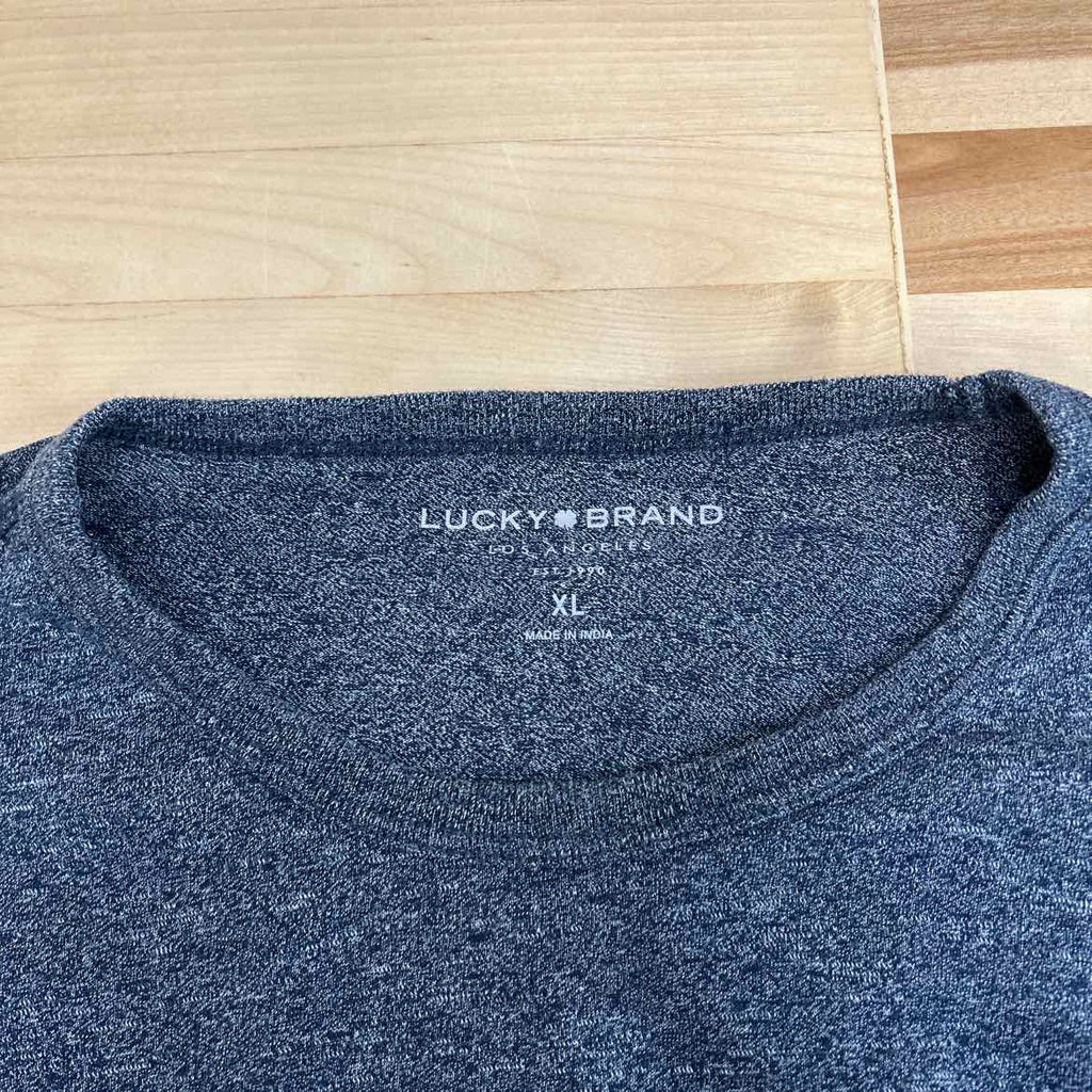 Lucky Brand Size XL Blue Preloved MENS Long Sleeve Shirt