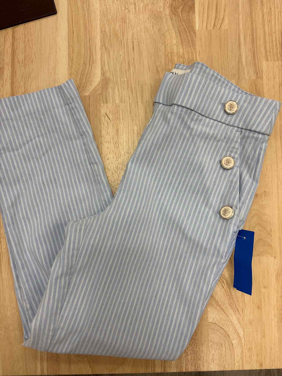 Jules & Leopold Size SP Blue White Preloved Pants