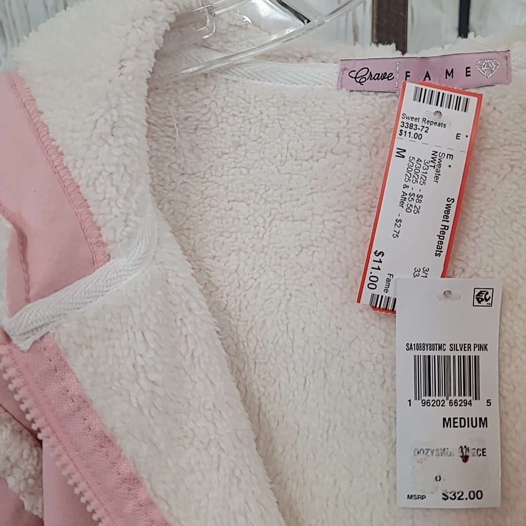 Fame Size M Pink Sweater