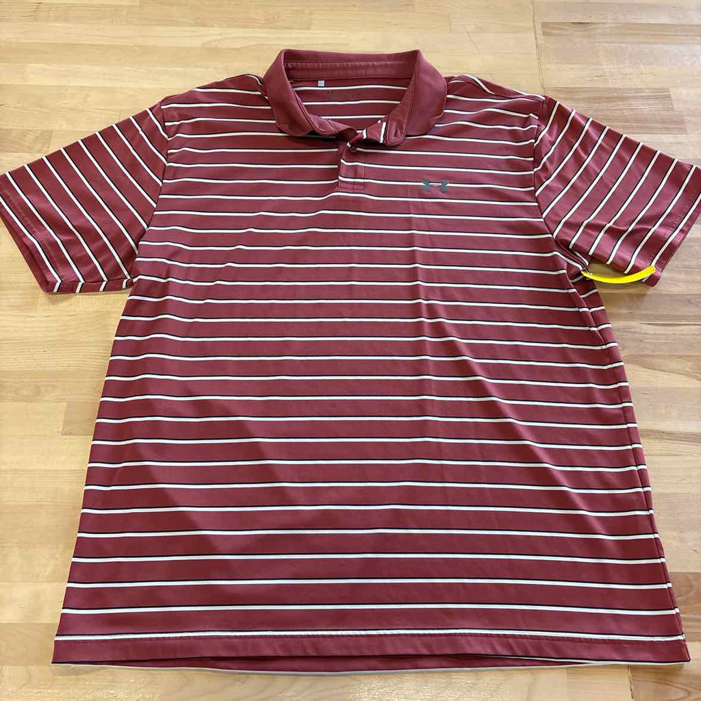 Under Armour Size XL Rust Polo